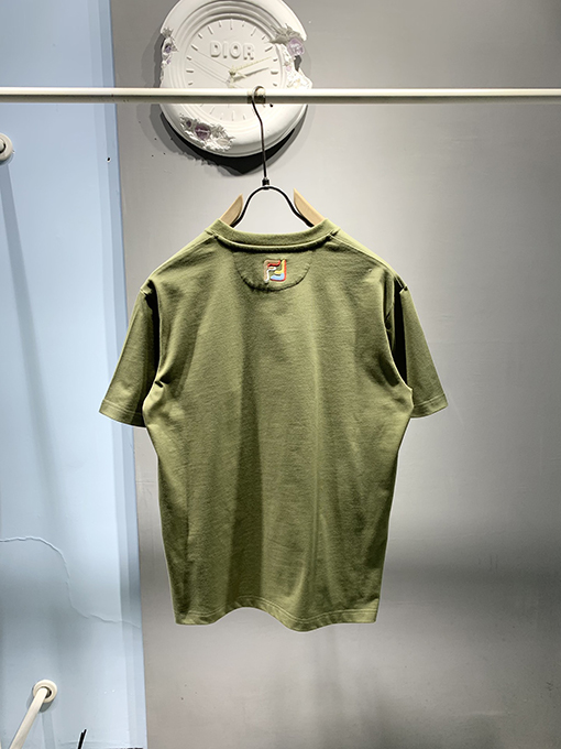 フェンディ 新しい刺繍スポーツ半袖Tシャツ