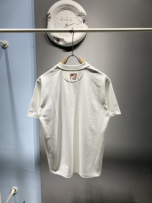 フェンディ 新しい刺繍スポーツ半袖Tシャツ