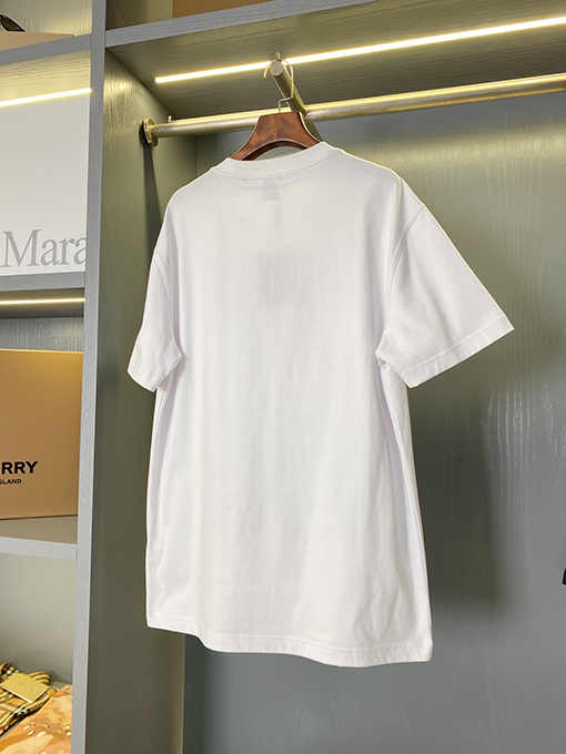 バーバリー 新しいラベルのゆったりとした綿の半袖Tシャツ