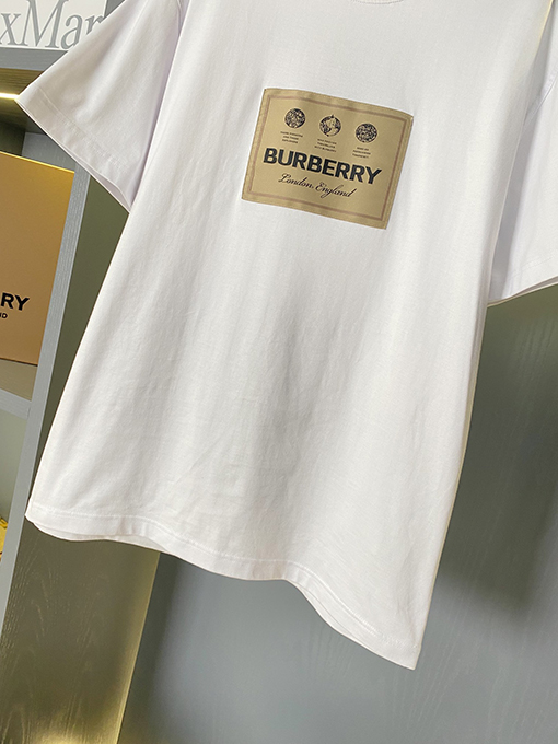 バーバリー 新しいラベルのゆったりとした綿の半袖Tシャツ