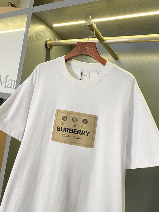 バーバリー 新しいラベルのゆったりとした綿の半袖Tシャツ