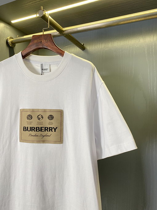 バーバリー 新しいラベルのゆったりとした綿の半袖Tシャツ