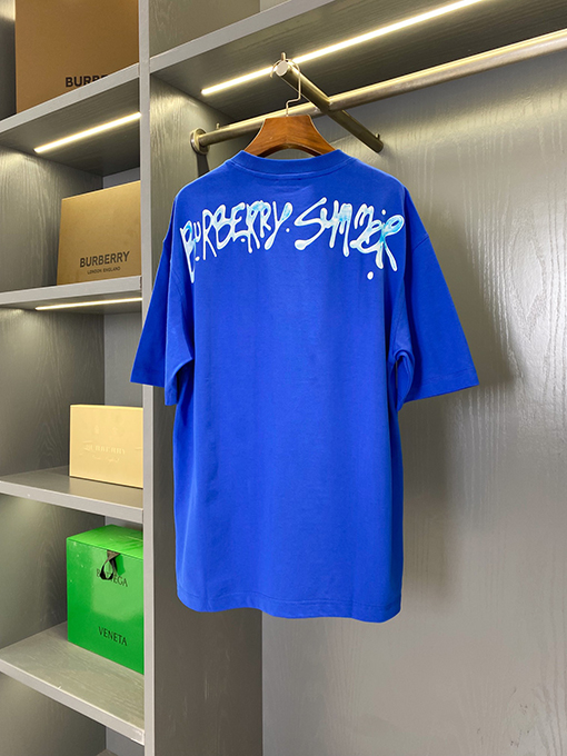 バーバリー 新しいカエルプリント半袖Tシャツ