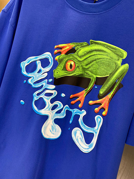 バーバリー 新しいカエルプリント半袖Tシャツ
