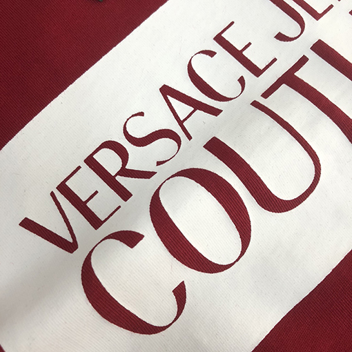 ヴェルサーチコピーカップルコットンTシャツ