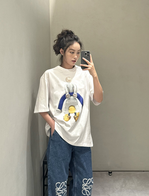 ロエベ 新しいファッション漫画の半袖Tシャツ