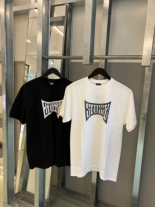ステューシーSTUSSY FW25 CHAMPION TEE チャンピオンバナーTシャツ
