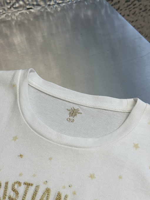 ディオール レディースファッション刺繍半袖Tシャツ
