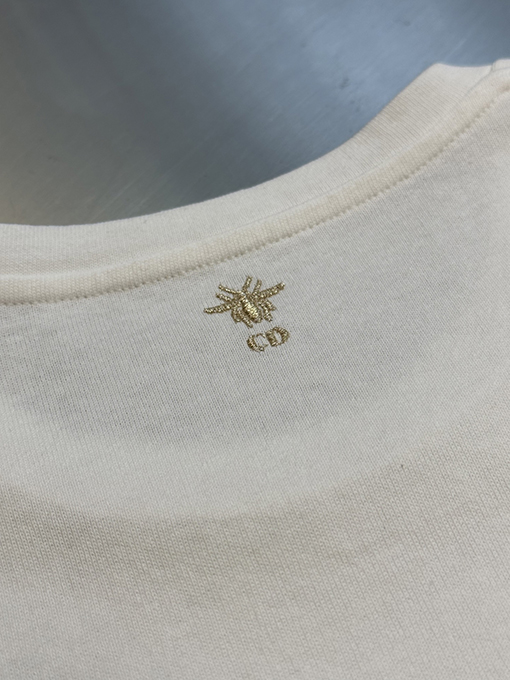 ディオール レディースファッション刺繍半袖Tシャツ