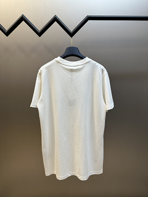 ディオール 友達アルファベット刺繍ラウンドネック半袖Tシャツ