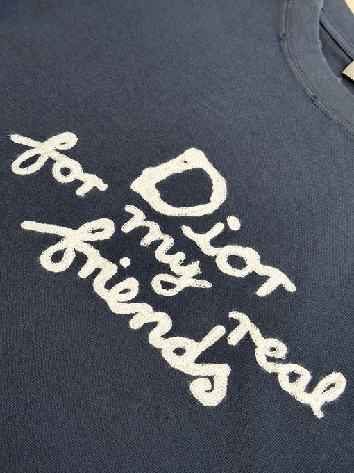 ディオール 友達アルファベット刺繍ラウンドネック半袖Tシャツ