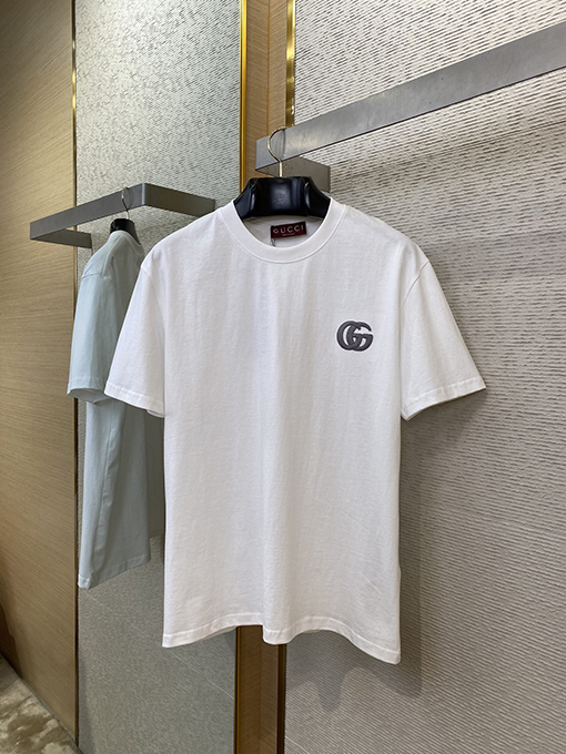 グッチ 新しいダブルG刺繍半袖Tシャツ