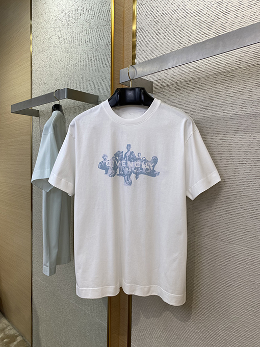 ジバンシイ 新しいキャラクタープリントラウンドネック半袖Tシャツ