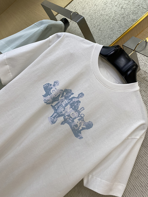 ジバンシイ 新しいキャラクタープリントラウンドネック半袖Tシャツ