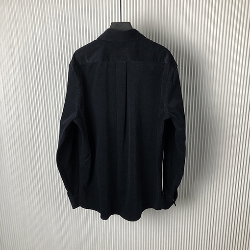 フェンディコピー新しい青いコーデュロイ長袖シャツ