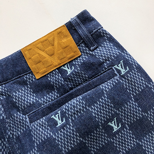 ルイヴィトンコピー新しいDAMIER刺繍デニムショーツ