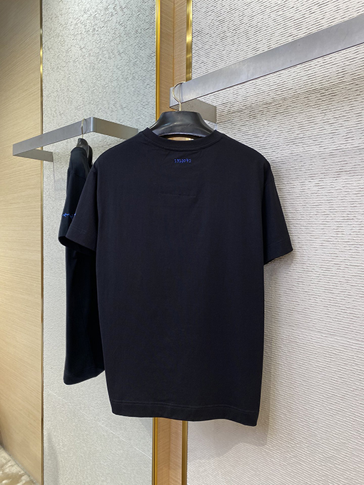ジバンシイ 新しいラインストーン猫の目刺繍半袖Tシャツ