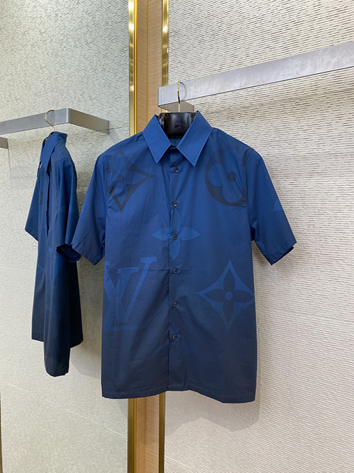 ルイヴィトンスーパーコピー 新しいグラデーション半袖シャツ