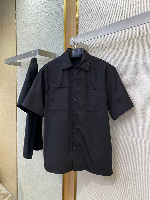 ルイヴィトン 新しいエンボスバッグ半袖シャツ