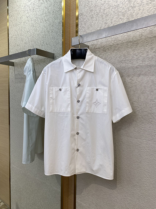 ルイヴィトン 新しいエンボスバッグ半袖シャツ