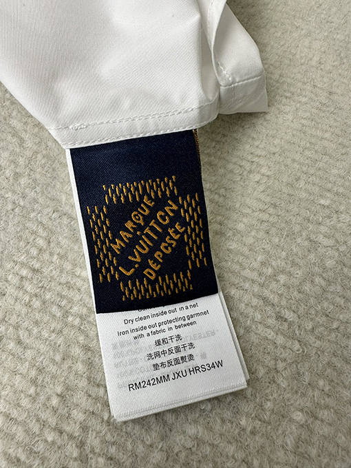 ルイヴィトン  Lovers 刺繍長袖シャツ