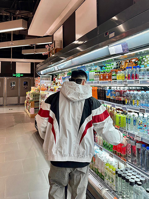バレンシアガ スポーツロゴ ジップアップナイロンジャケット3 B SPORTS ICON TRACKSUIT 