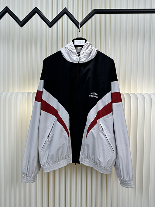 バレンシアガ スポーツロゴ ジップアップナイロンジャケット3 B SPORTS ICON TRACKSUIT 