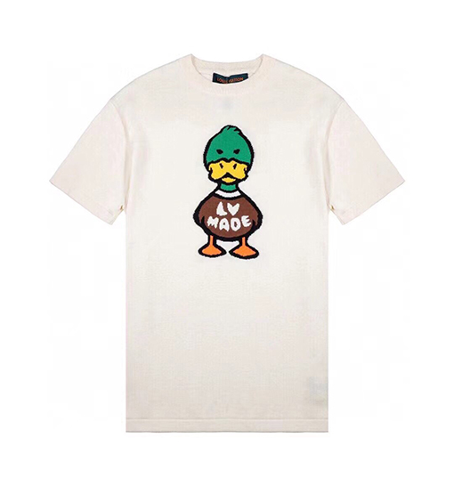 ルイヴィトン x NIGOコラボ ダックニット 半袖Tシャツ