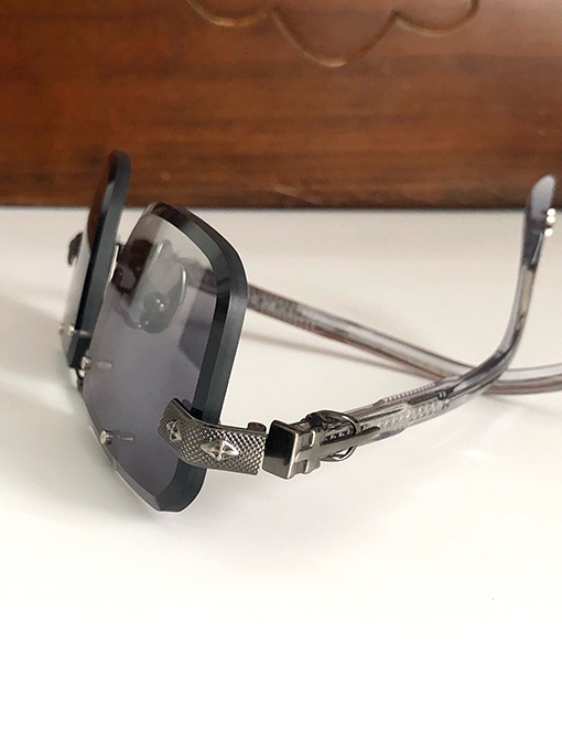 クロムハーツミラー個性的なファッションフレームレスサングラス