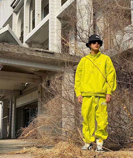 Stussy x Nike クラシック機能織りハーフジップシャツ