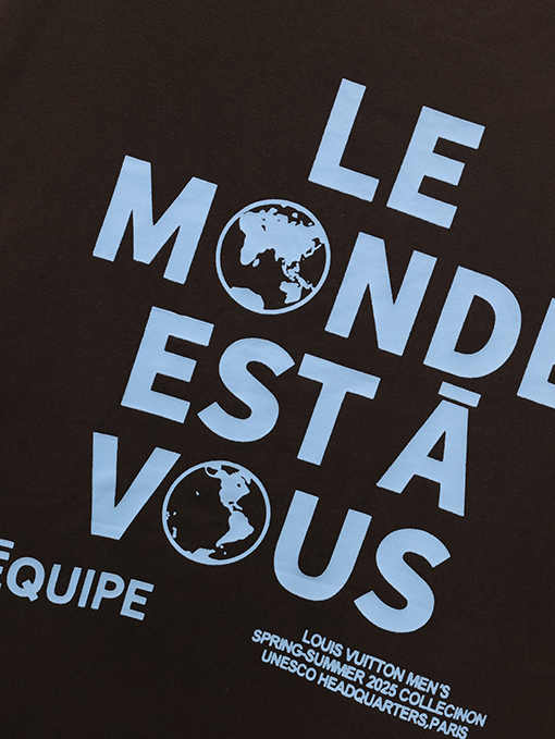 ルイヴィトン 新しいフィドンデザインショールーム半袖Tシャツ
