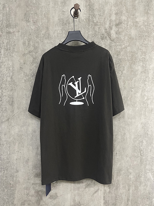 ルイヴィトンコピー コンパスプリント半袖Tシャツ