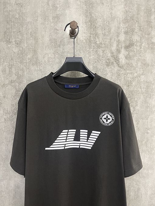 ルイヴィトンコピー コンパスプリント半袖Tシャツ