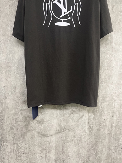 ルイヴィトンコピー コンパスプリント半袖Tシャツ