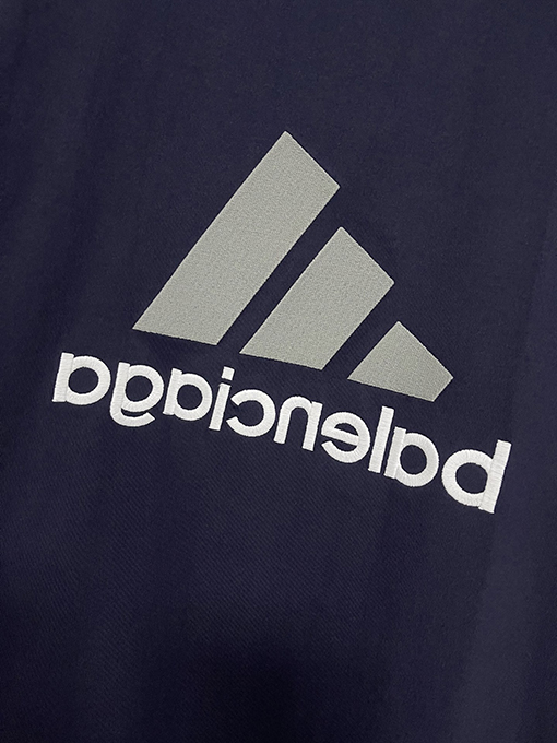 Balenciaga X Adidas コラボレーションシリーズin side out両面刺繍半袖Tシャツ