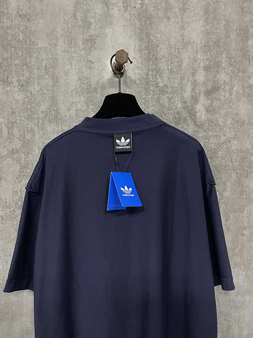 Balenciaga X Adidas コラボレーションシリーズin side out両面刺繍半袖Tシャツ