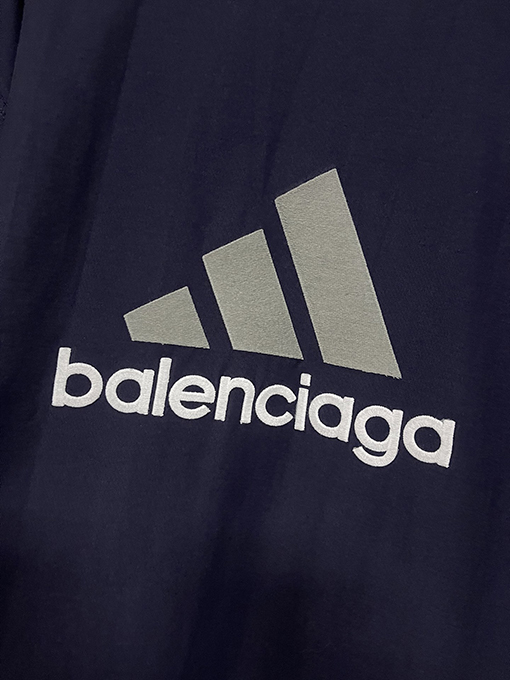 Balenciaga X Adidas コラボレーションシリーズin side out両面刺繍半袖Tシャツ