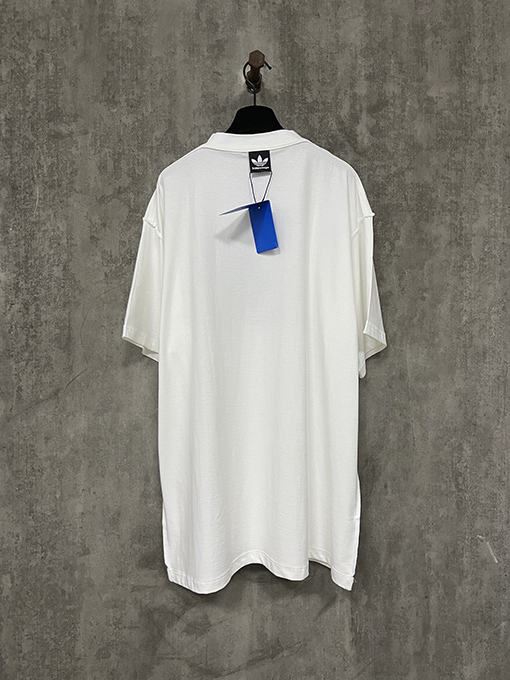 Balenciaga X Adidas コラボレーションシリーズin side out両面刺繍半袖Tシャツ