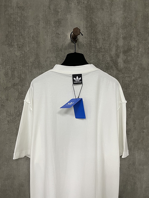 Balenciaga X Adidas コラボレーションシリーズin side out両面刺繍半袖Tシャツ