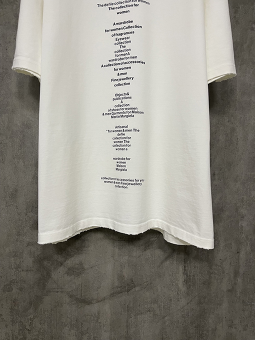 マルタンマルジェラ 25ssプリントヘビーポンド半袖Tシャツ