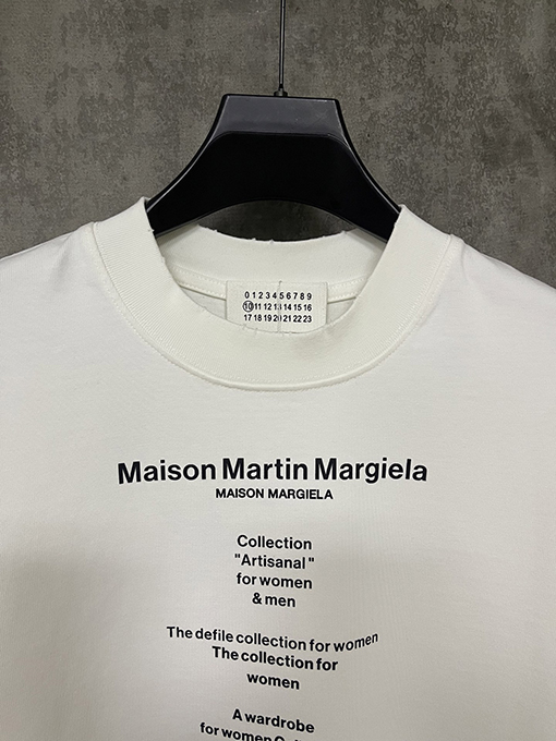 マルタンマルジェラ 25ssプリントヘビーポンド半袖Tシャツ