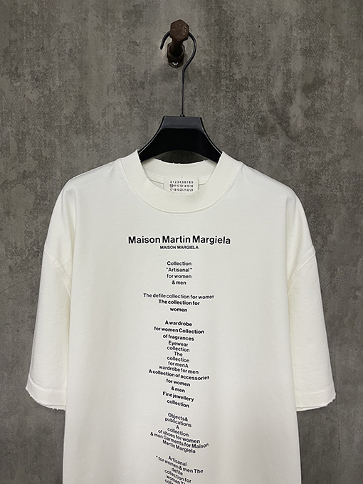 マルタンマルジェラ 25ssプリントヘビーポンド半袖Tシャツ