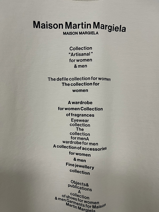 マルタンマルジェラ 25ssプリントヘビーポンド半袖Tシャツ