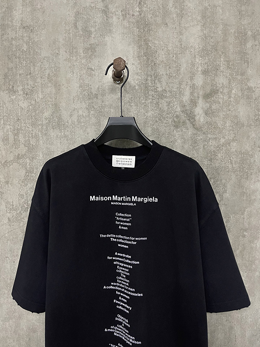 マルタンマルジェラ 25ssプリントヘビーポンド半袖Tシャツ