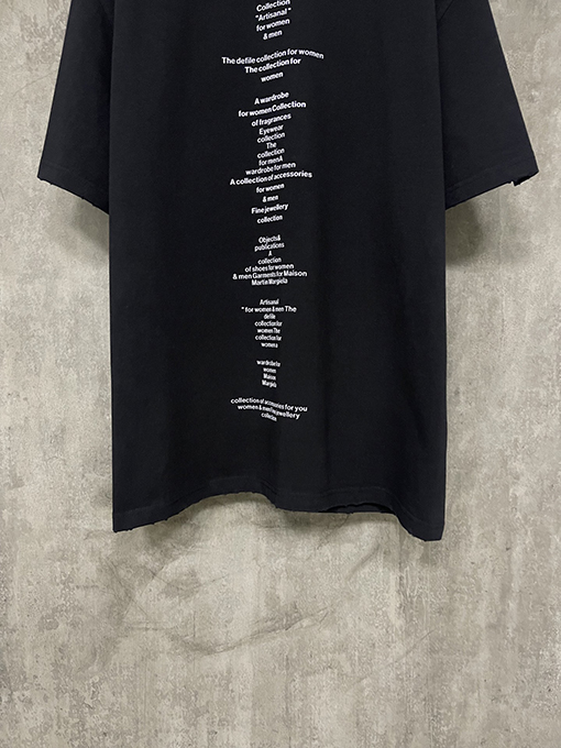 マルタンマルジェラ 25ssプリントヘビーポンド半袖Tシャツ