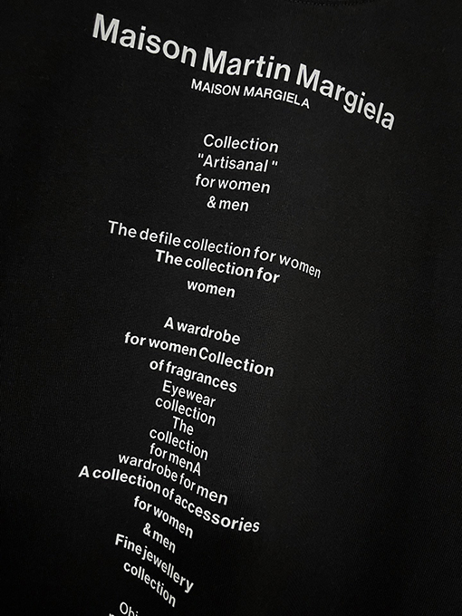 マルタンマルジェラ 25ssプリントヘビーポンド半袖Tシャツ