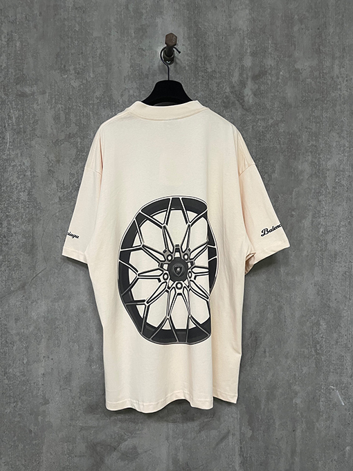 バレンシアガ 25ssコラボレーションロゴプリント半袖Tシャツ