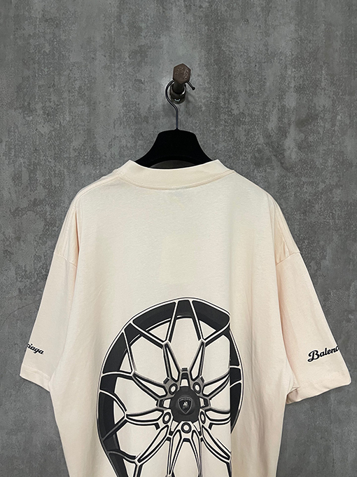 バレンシアガ 25ssコラボレーションロゴプリント半袖Tシャツ