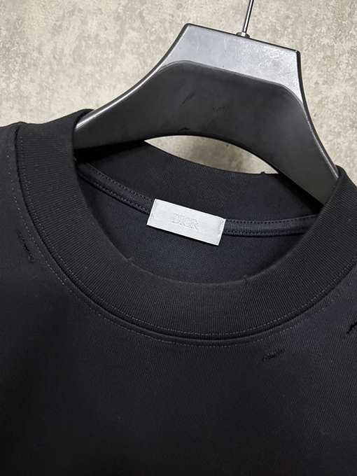 ディオール 新しいクラシックロゴプリントヘビーポンド半袖Tシャツ