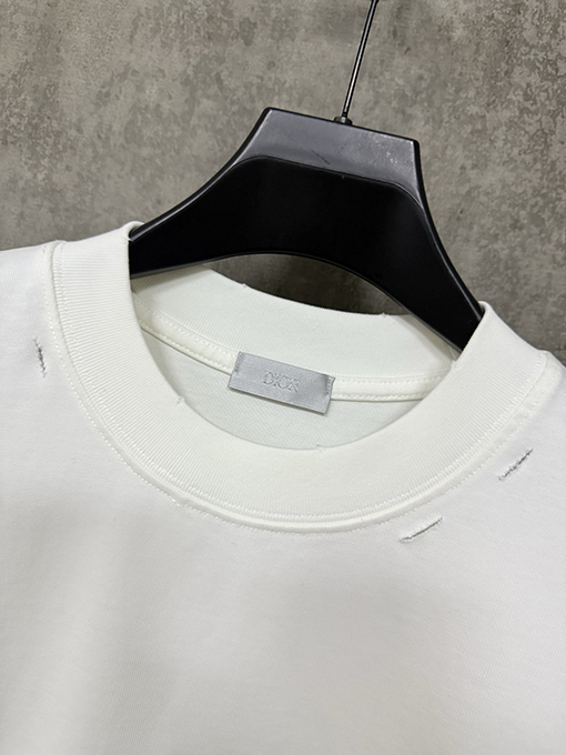 ディオール 新しいクラシックロゴプリントヘビーポンド半袖Tシャツ